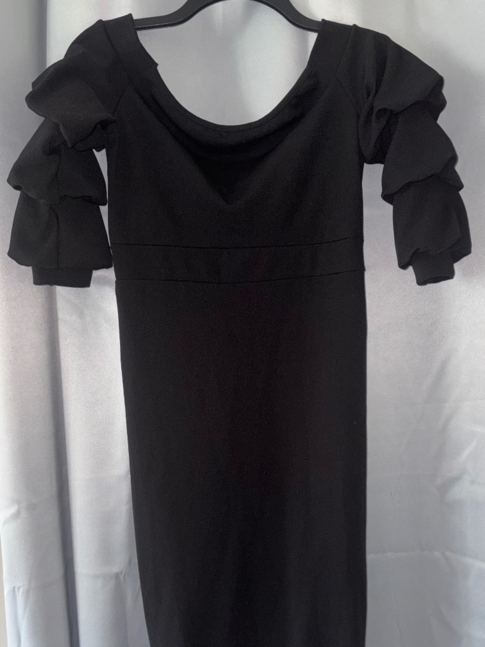 Black off the shoulder dress